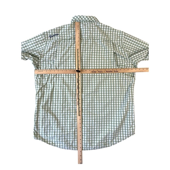 DUCK CAMP Mens Lightweight Short Sleeve Hunting Shirt 2XL Green Vented Nylon Zip - Picture 11 of 16